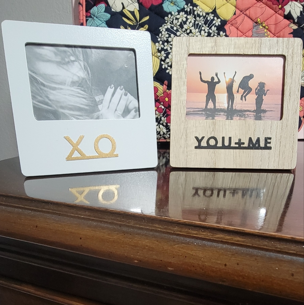 Target White and Tan XO & YOU+ME Frame Set
